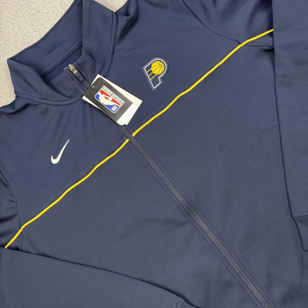Indiana Pacers Jacket Mens 2XL Tall Navy NBA Basketball Nike Dri-FIT Full Zip